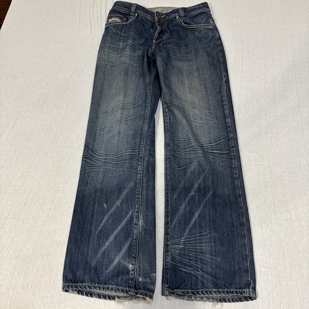 DIESEL INDUSTRY MEN'S JEANS PADDOM SPECIAL STRAIGHT REG 34 (32x32) Whiskering